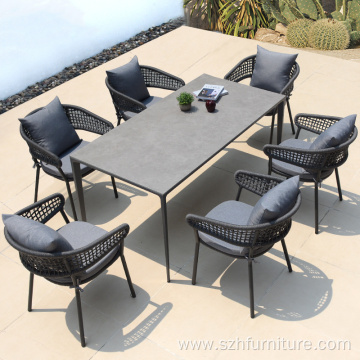 Nordic Style Villa Outdoor Garden Table And Chairs